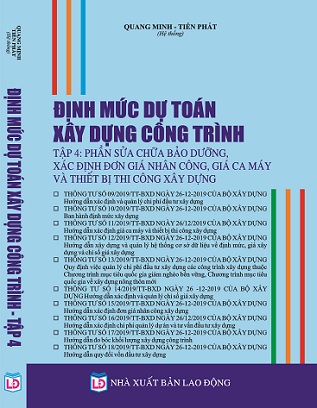 Sách Định Mức Dự Toán Xây Dựng Công Trình Năm 2020 